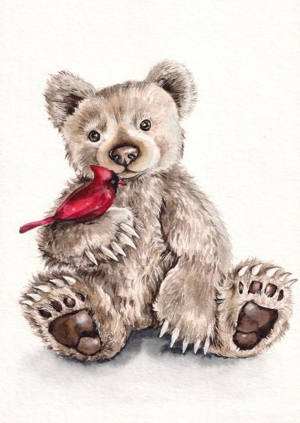 Медвежонок иллюстрация