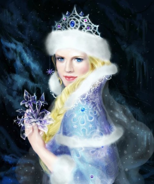 Снегурочка открытка