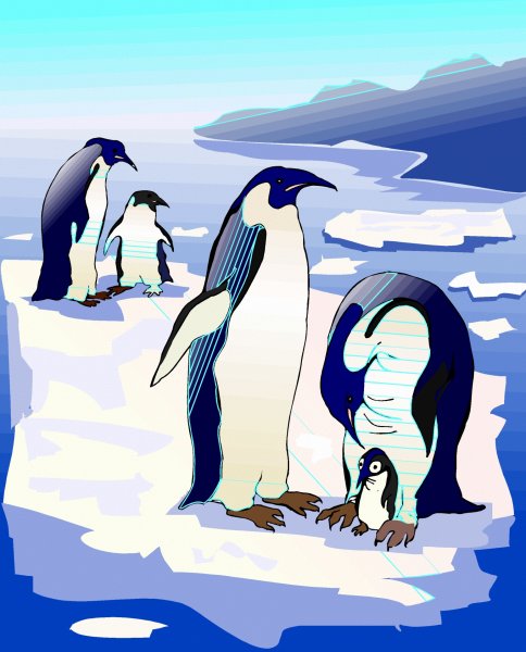 Пингвин мультяшный