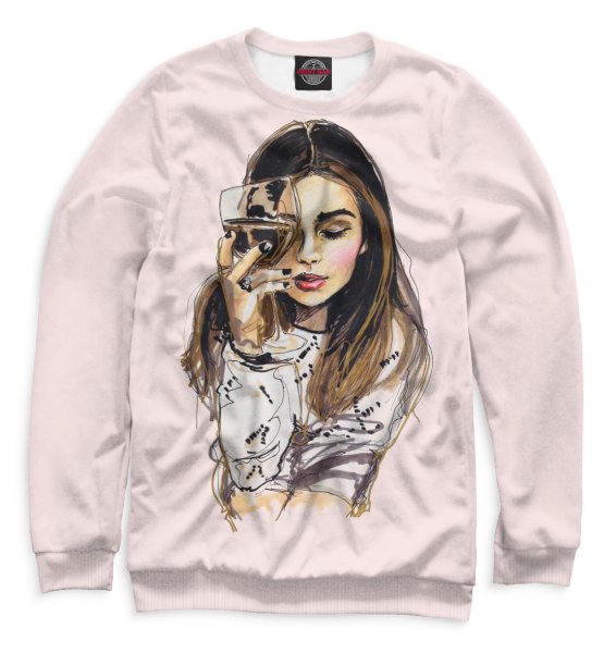 Толстовка женская с принтом