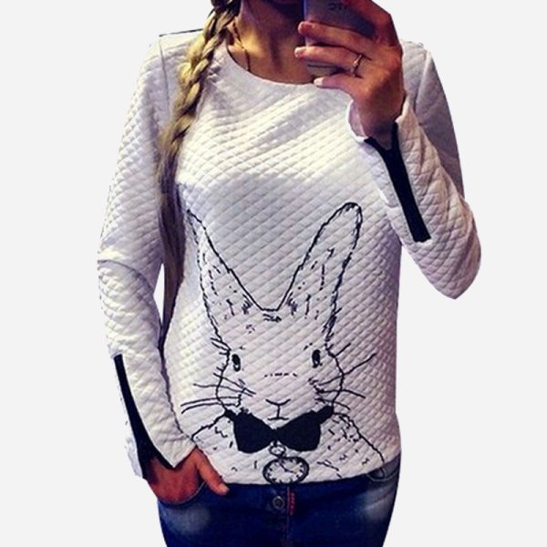 Свитер с принтом женский