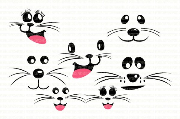 Мордочки для рисования