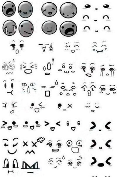 Нарисованные рожицы