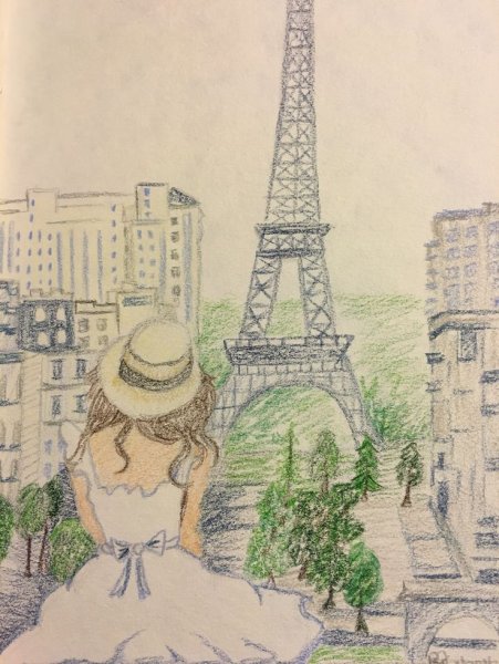 Париж карандашом