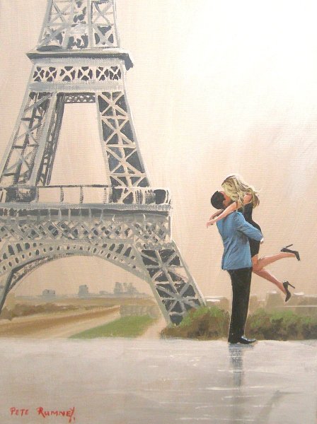 Картины Эйфелевой башни в Париже