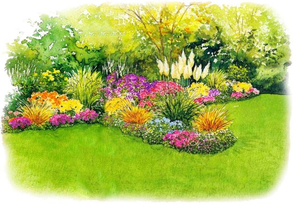 Весенний миксбордер