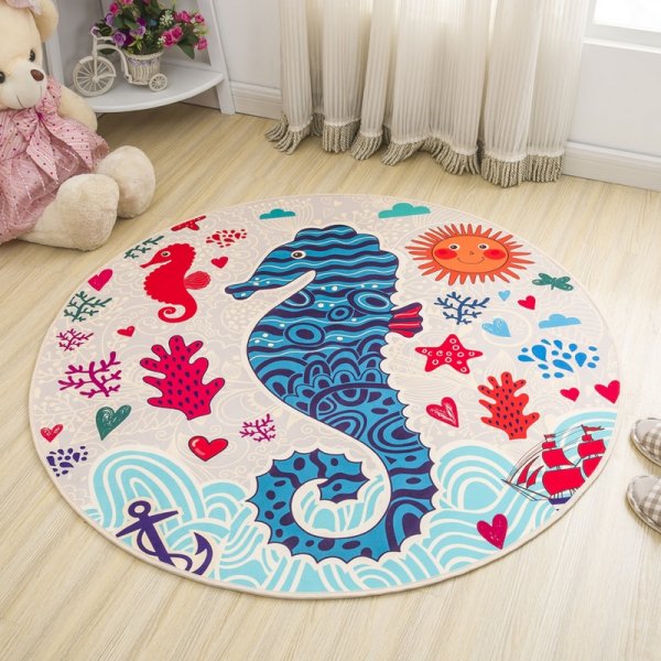 Круглый коврик в детскую