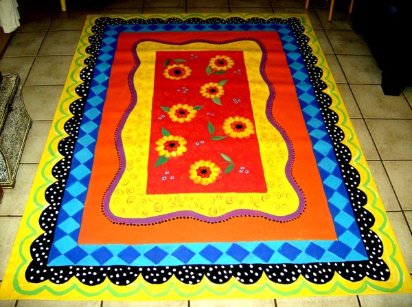 Расписной ковер