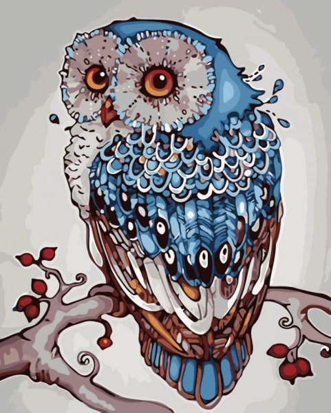 Алмазная мозаика - Филин