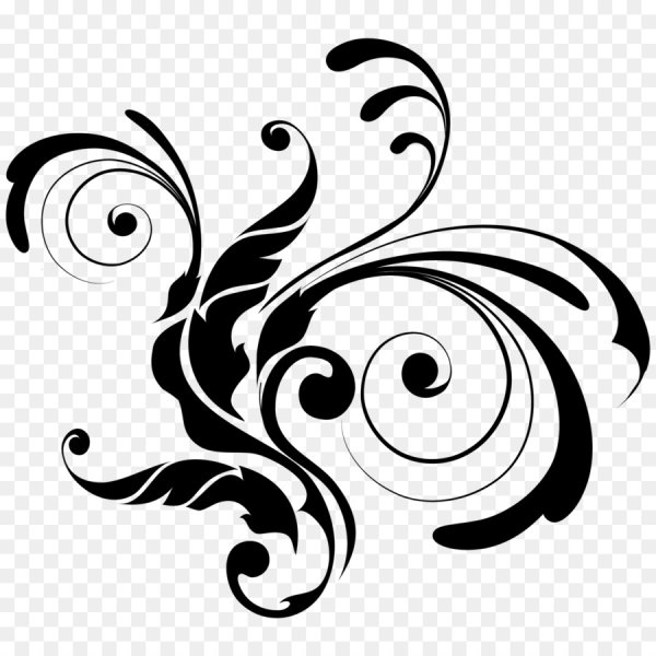 Красивый орнамент на белом фоне