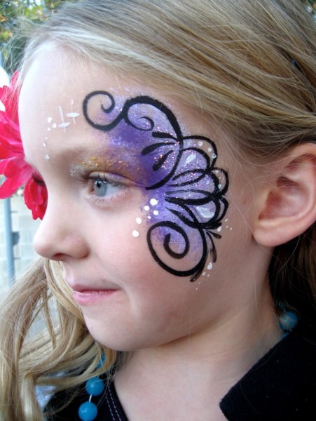 Аквагрим лёгкий для девочек