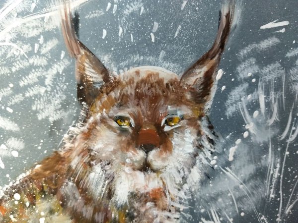 Рысь картина маслом