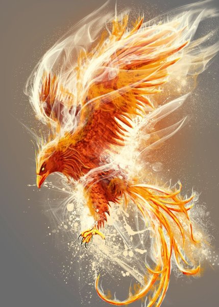 Оранжевая птица Феникс