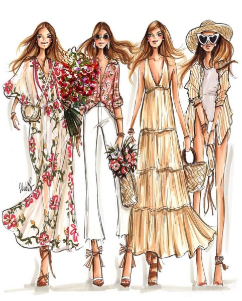 Эскизы одежды Хайден Уильямс