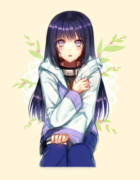 Арты по аниме Наруто Хината