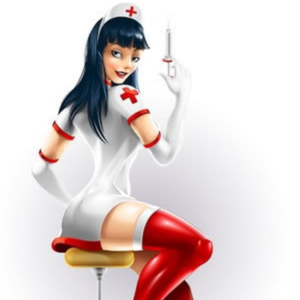 Блондинка медсестра
