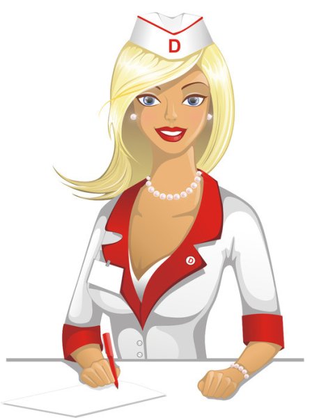 Медсестра мультяшная