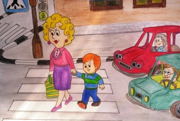 Рисунки по правилам дорожного движения