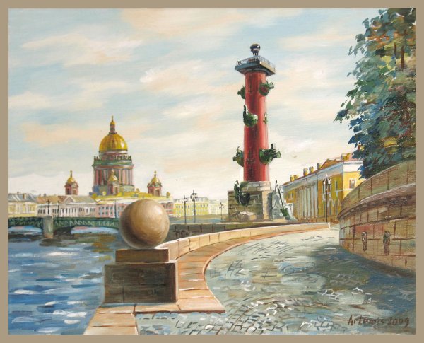 Стрелка Васильевского острова, Адмиралтейство а.д. Захарова.