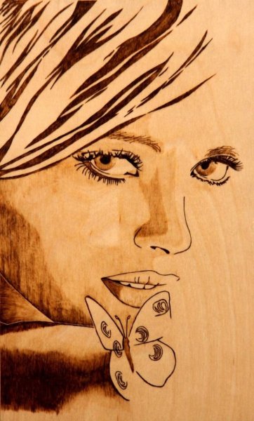 Контурное Выжигание по дереву