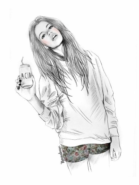 Нарисовать девушку