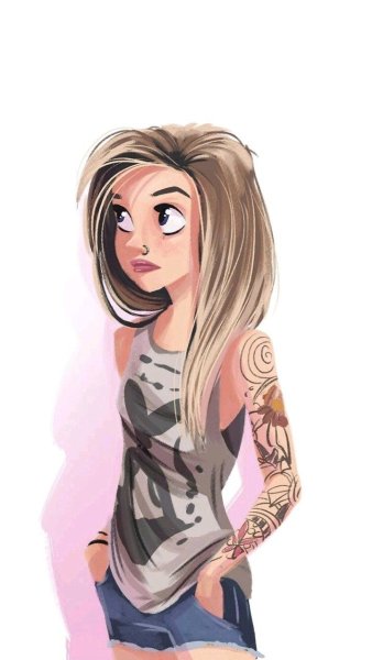 Крутые девочки для срисовки