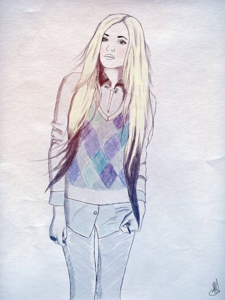Рисунки девушек