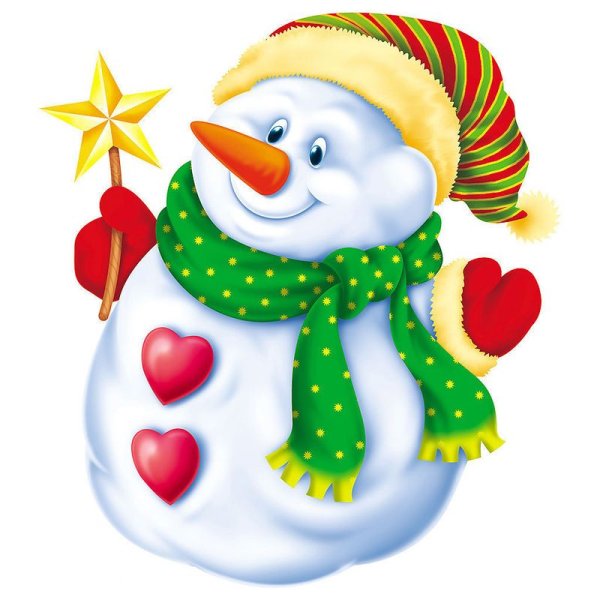 Новогодний Снеговик