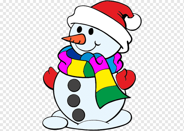 Нарисовать снеговика