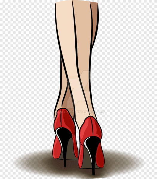 Мультяшные ноги в туфлях