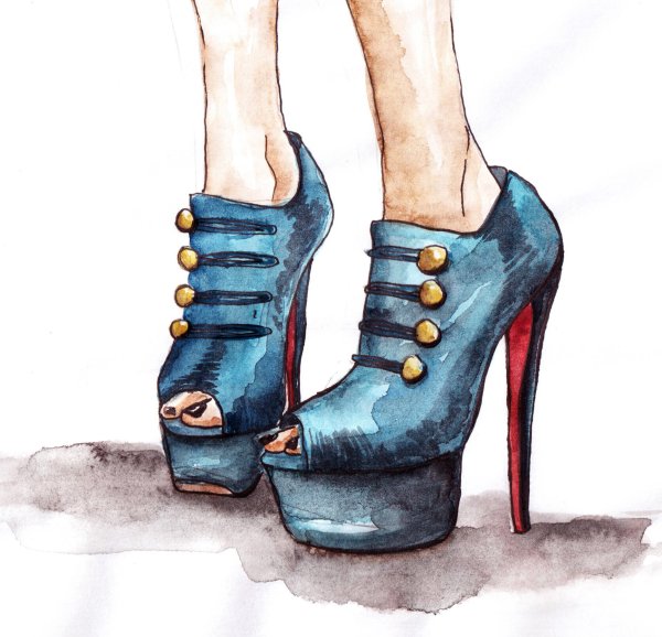 Туфли для срисовки