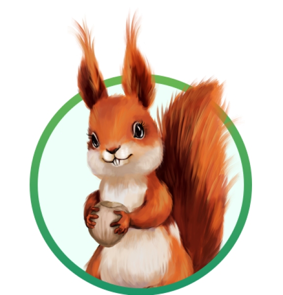 Белочки мультяшные