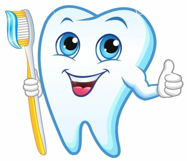 Улыбающийся зубик