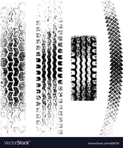 Отпечаток протектора шины