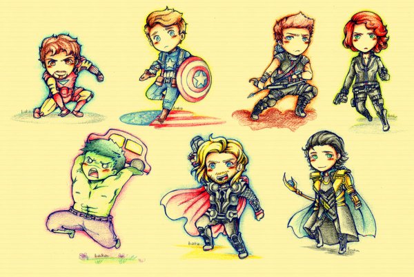 Мстители рисунки