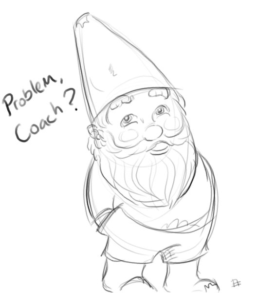 Гномы акварель