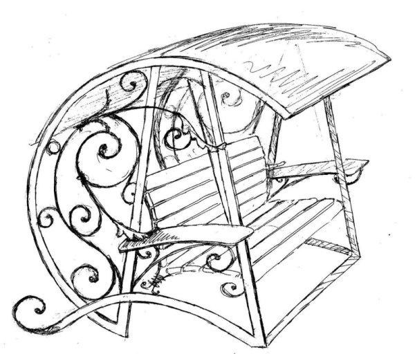 Малые архитектурные формы эскизы