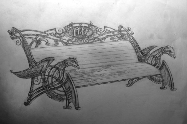 Скамейка в графике