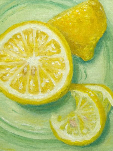 Лимон для рисования