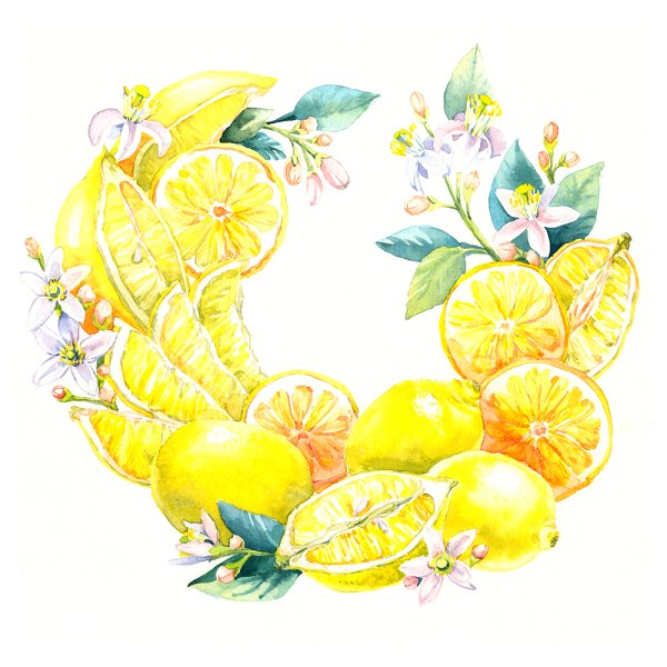 Композиция с лимонами