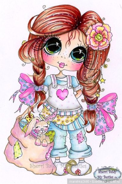 Кукла акварель