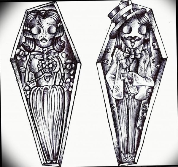 Гроб набросок