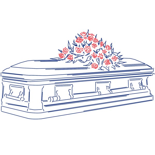 Гроб разукрашенный