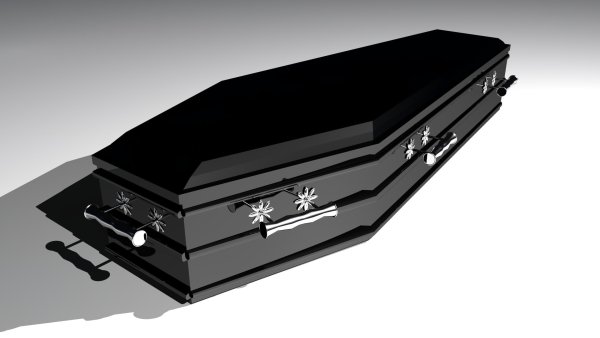 Гроб БТС черный