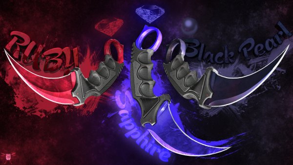 Ножи керамбиты с фоном