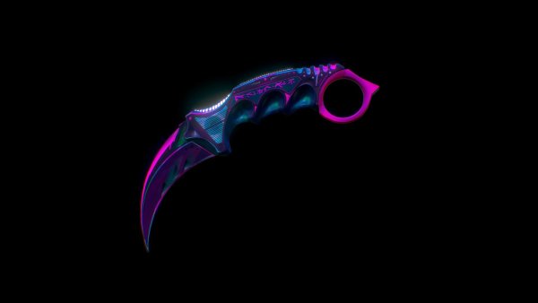 Керамбит фиолетовый КС го