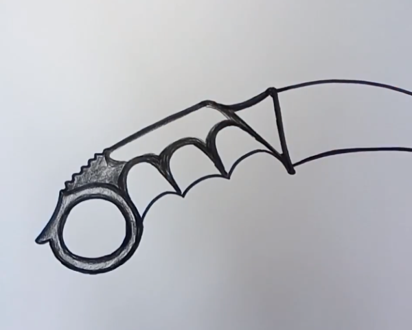 Керамбит рисунок