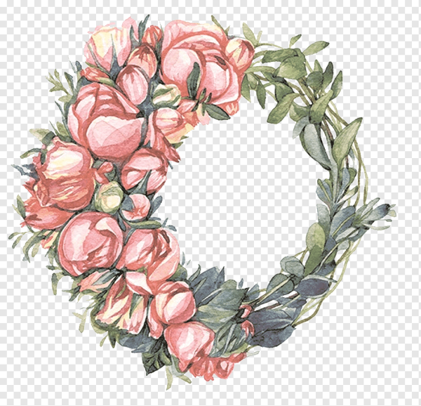 Венок раскраска