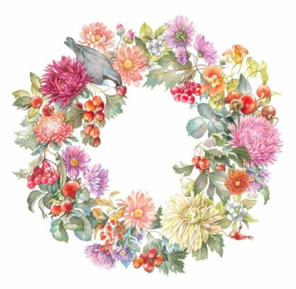 Винтажные цветочные рамки