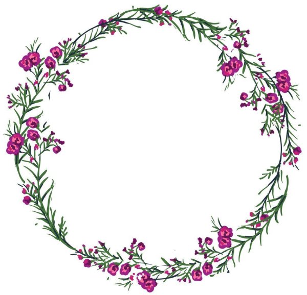 Акварельный венок